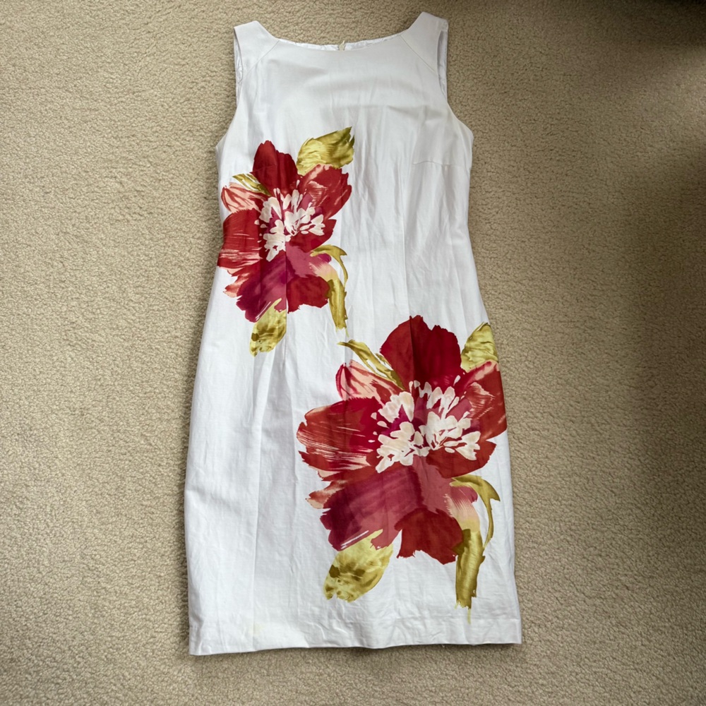 Cotton sleeveless pencil dress